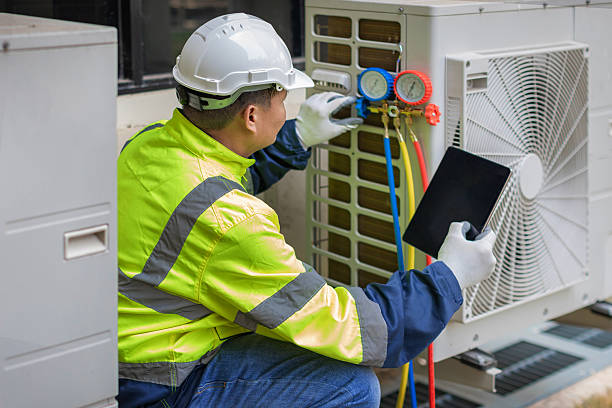 Professional Hvac technician working in Fredericktown, PA